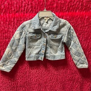 Jean jacket quilted sleeves